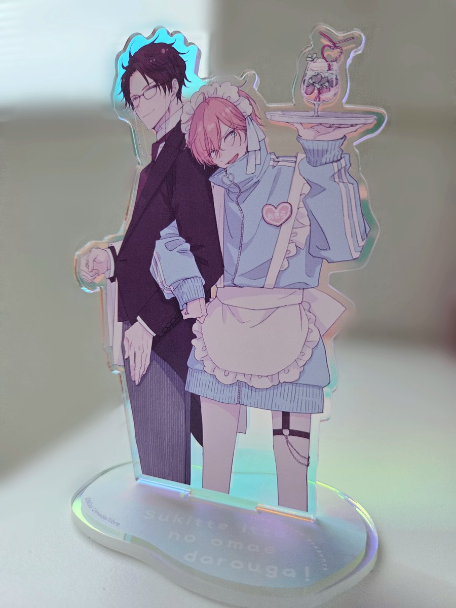umedamiso's tweet image. #好きって言ったのお前だろうが!3巻ハッシュタグキャンペーンのアクスタ見本を頂きました✨✨
絶対かわいいだろうと思っていたけどめちゃくちゃかわいい!!オーロラよすぎる😚台座も可愛くしていただきました🥳
こちらのキャンペーン明後日までなのでぜひ!