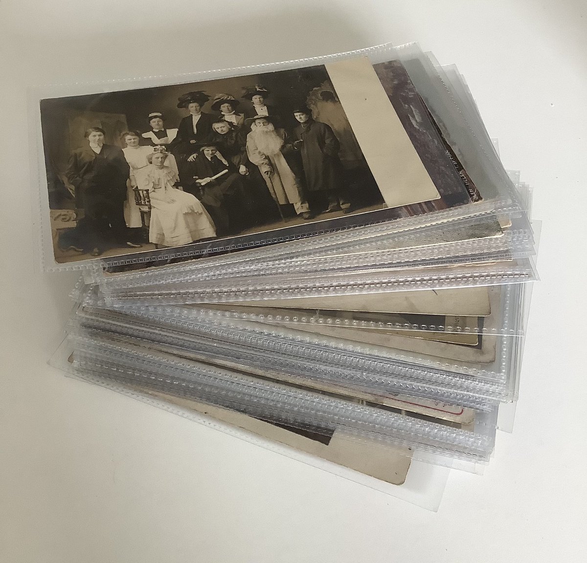 PaulSuttonKing's tweet image. Part of my haul from the Exeter #postcard fair this morning. Plenty of interesting cards and some bargains to be had.