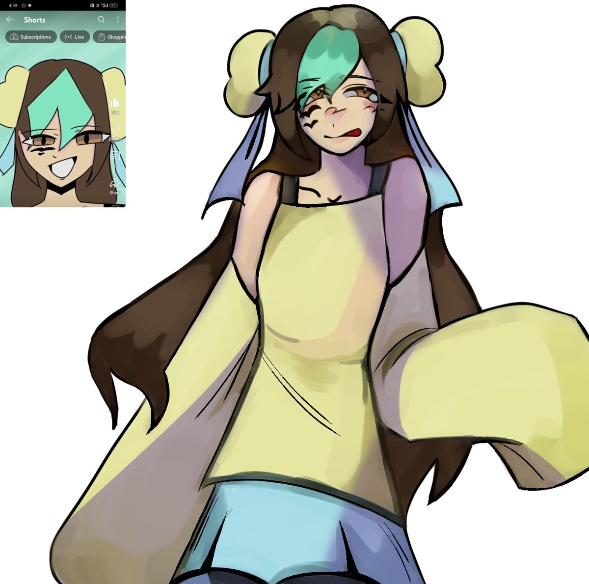 Why_NotZz's tweet image. My dumbass wanted to draw an old oc supposed to do hw but did this instead um this took 1 and 30 minutes 2 year difference improved but not enough they don't have lore or name cause I didn't name characters or give a story man you can suggest names...
#OC #ocart #drawing