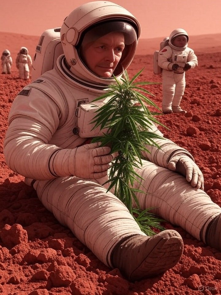 KarlKautabak's tweet image. Bin optimistisch: In wenigen Jahren wird auf dem Mars Cannabis angebaut. Perfekte Bedingungen – karge Böden, dünne Luft, keine FDP. Habe bereits vorgeschlagen, das erste Joint-Projekt zwischen ESA und Lauterbach-Institut zu starten. #Mars #ZukunftIstJetzt #Space