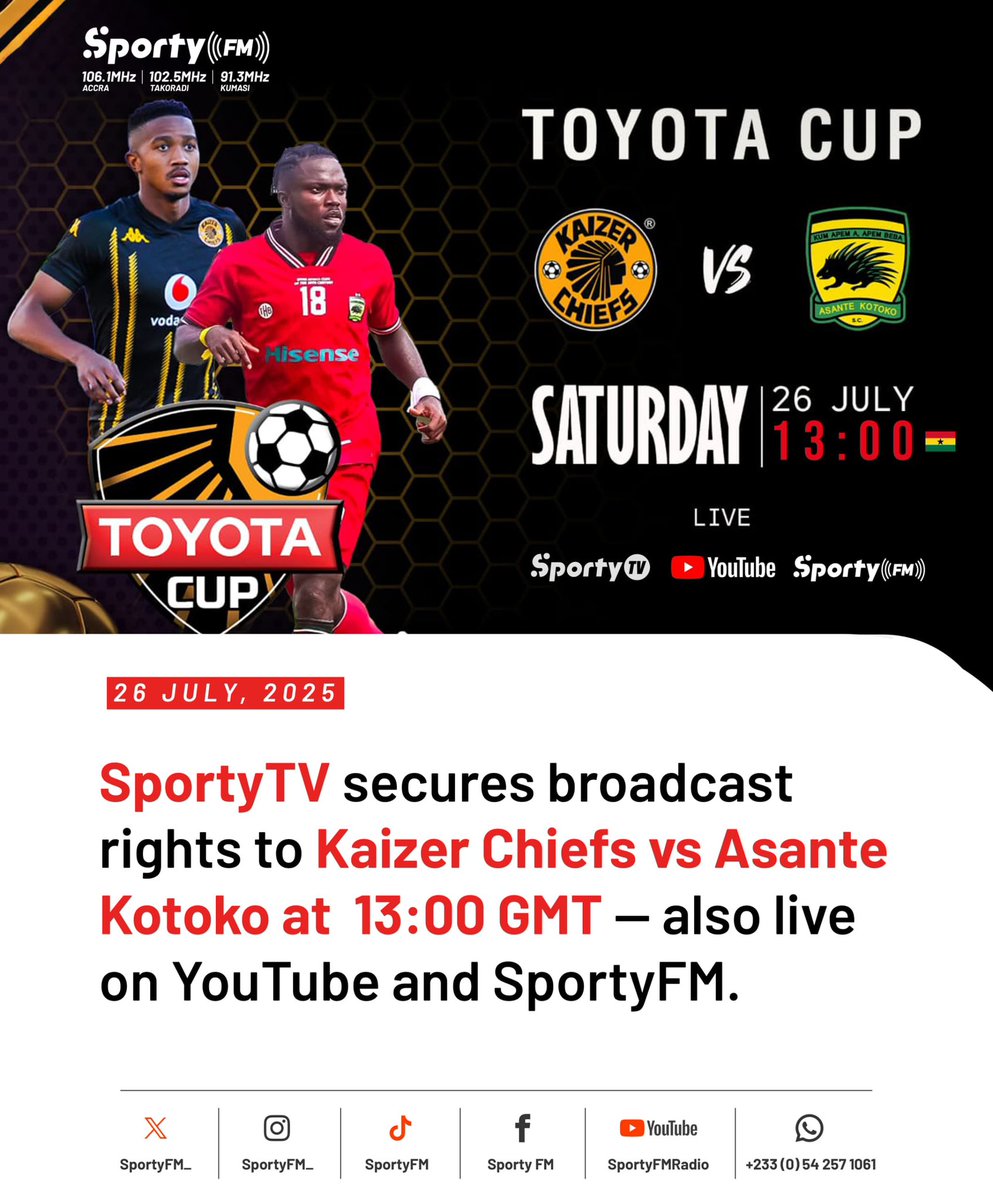 nathan_quao's tweet image. My Kotoko people, we have amazing news for you. The action is on @SportyFM_ and @SportyTV_.