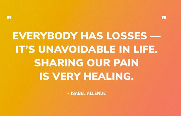 Good morning X!  Happy Saturday!  It’s a good Saturday to take some time in reflection of those things you’re avoiding telling people.  Maybe because they’re too painful, maybe because you’re afraid of judgment.  Find someone you can talk to and tell.  Pain lives and continues in