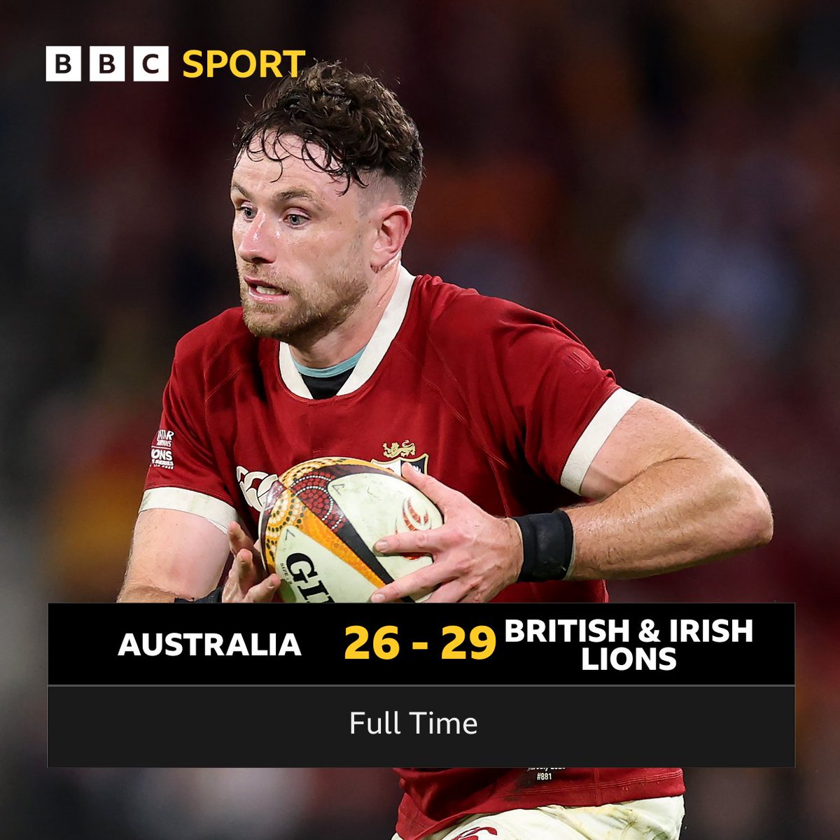BBCSPORTNI's tweet image. Snatch and grab by the @lionsofficial
The Lions win the series!
#BBCRugby 🏉