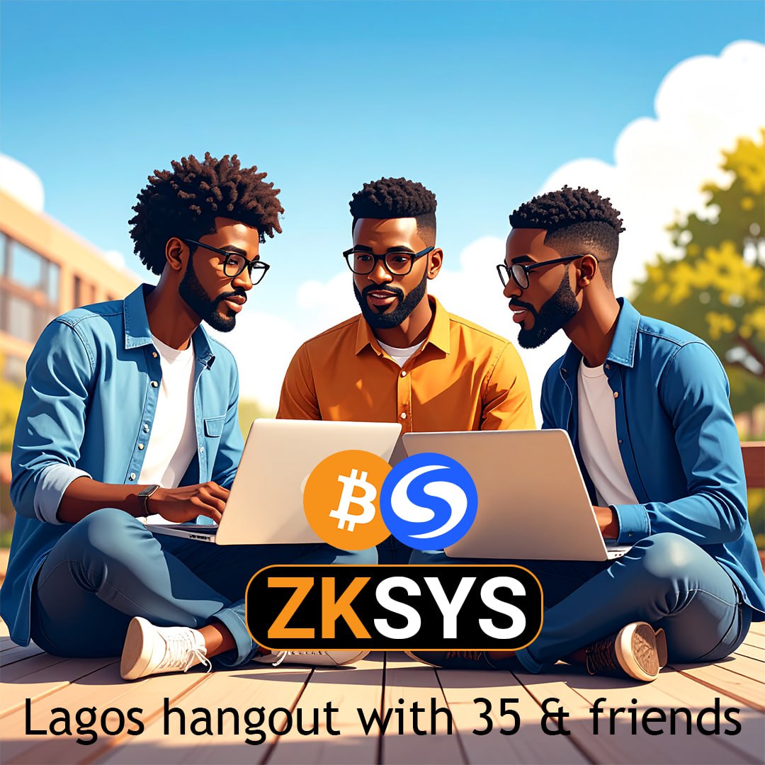 SpyderTribe's tweet image. Hi everyone! I’m super excited to meet up with my web2/web3 dev friends in Ogba, Lagos, on August 2, 2025. We’ll be exploring zkSYS and how it makes dApps on Bitcoin possible. It's gonna be a laid-back evening of great ideas and good company. Anticipating! $SYS #Bitcoin #zkSYS