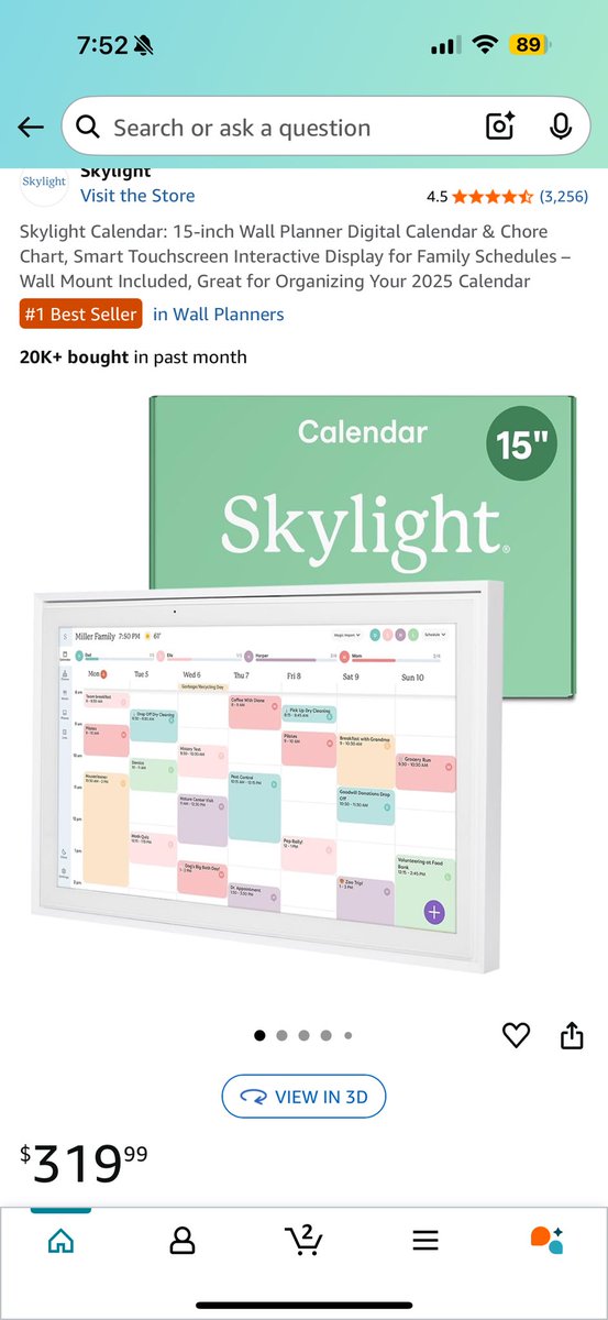 neurogroovy's tweet image. No way because $300+ but do you realize how amazing this could be for autistic + adhd families/classrooms?
I make visuals for hours but tech like this would replace it. I suppose ups and downs to everything.
Does anyone have a Skylight? Or recommend an affordable dupe?