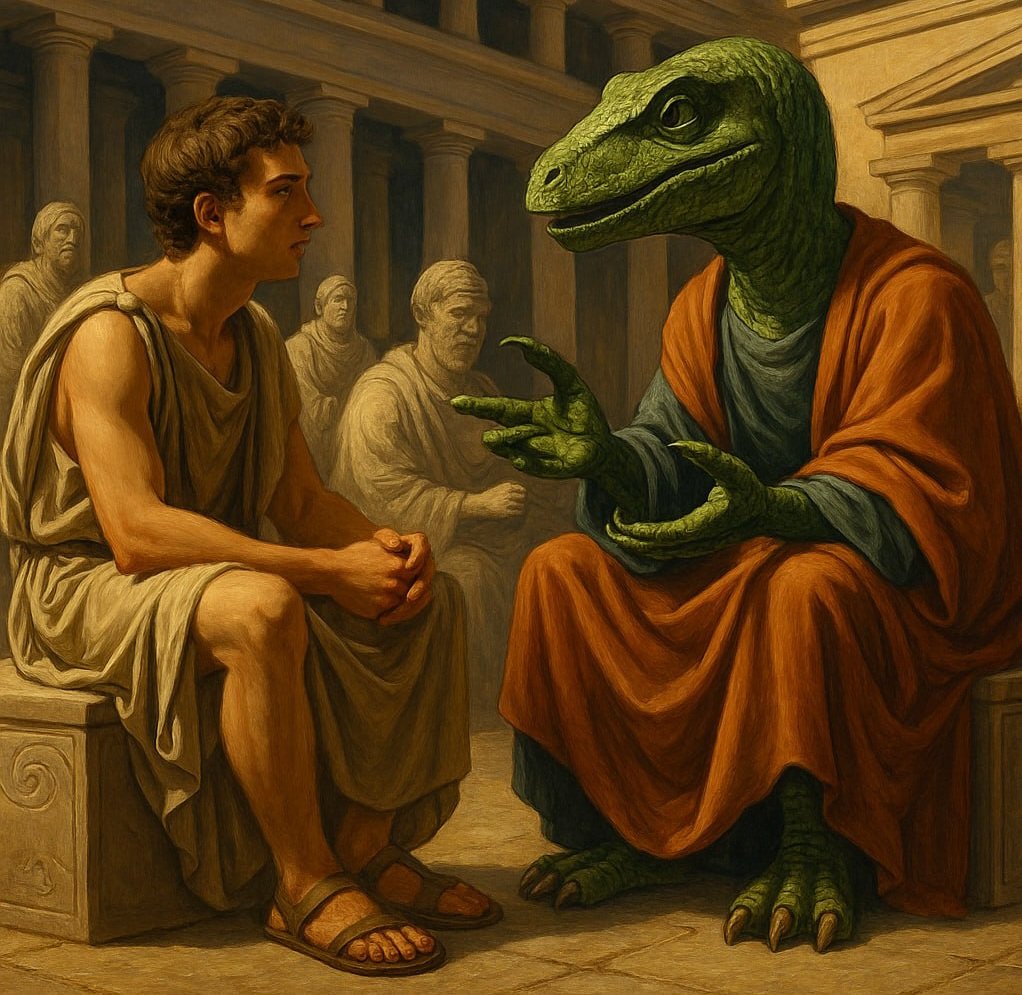 RaptorCto's tweet image. Philosoraptor: Listen, young scribe... you study Socrates, I studied the charts. Now tell me... does your philosophy pump 1000x in a bull run?"
Kid: "But... master, what is $RAPTOR?"
Philosoraptor: "$RAPTOR? My son, the OG 4CHAN meme. Now buy Philosoraptor before Binance does.