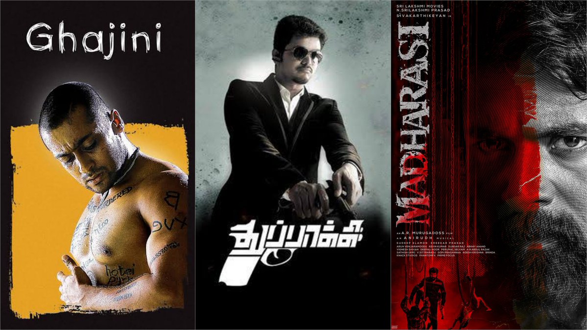 CinemaWithAB's tweet image. #ARMurugadoss:
"#Madharasi ~ Screenplay will be like Ghajini⚡. Action scenes will be like Thuppakki👊. That's what I have envisioned with Madharasi & I have achieved the same with the output 🎯🔥"