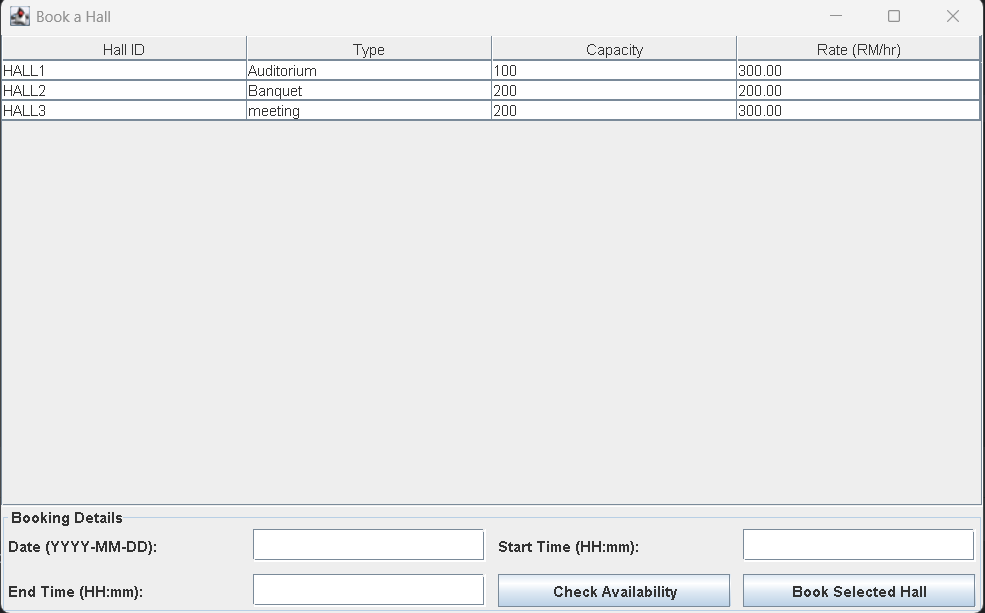 Nab1nDh's tweet photo. #LSPPDay56

Made good progress on a pending project today,
Partially completed a Hall Booking Management System using Java Swing GUI @intellijidea  and created its documentation.
One step closer to wrapping it up!

#60DaysOfLearning2025 #LearningWithLeapfrog @lftechnology #Java https://t.co/V3Dce0pGP0