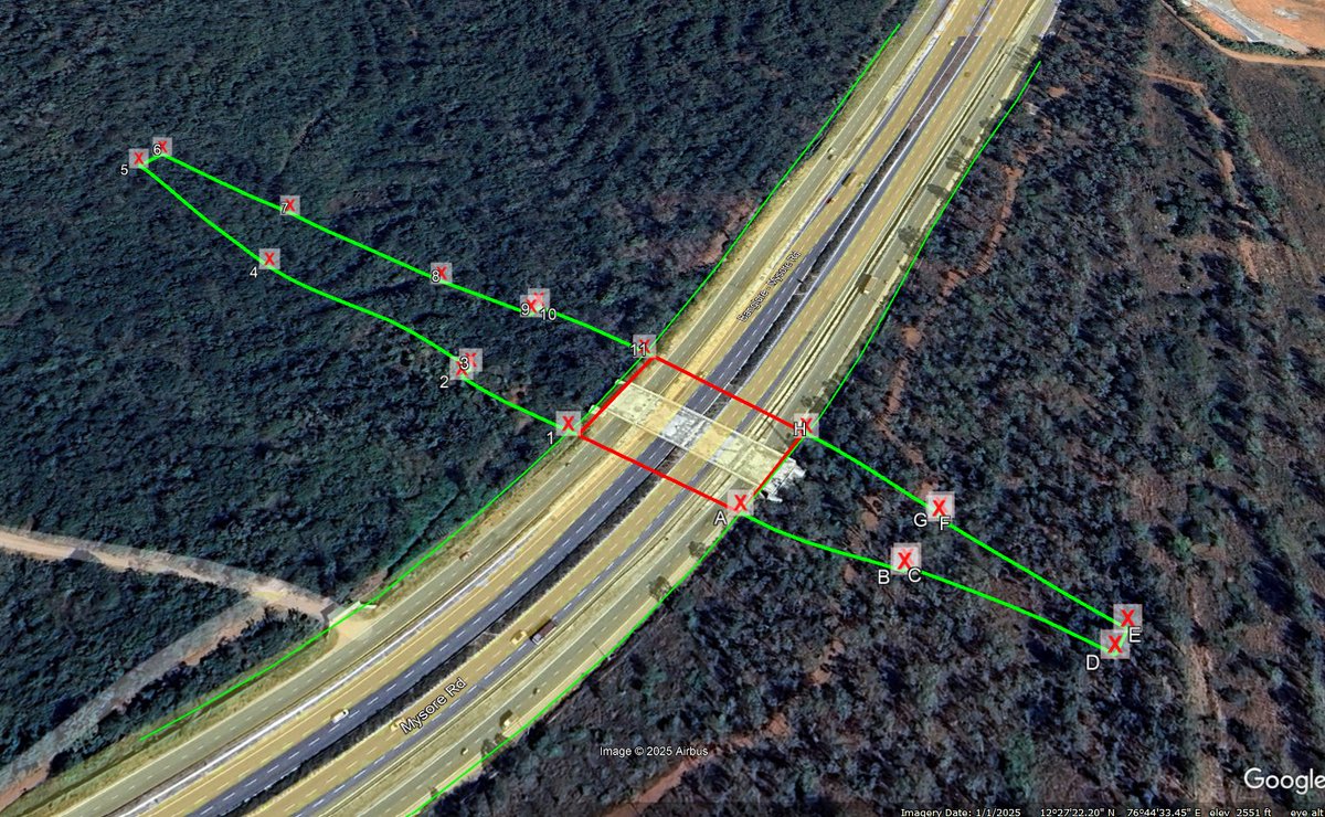 IndexKarnataka's tweet image. Animal Overpass coming up near #Mandya over #Mysuru #Bengaluru Highway

After fighting b/w Forest Dept &amp;amp; NHAI, finally NHAI takesover work

-Overpass will be widened 
-Work will be started once @aranya_kfd gives clearance for #Madikeri highway