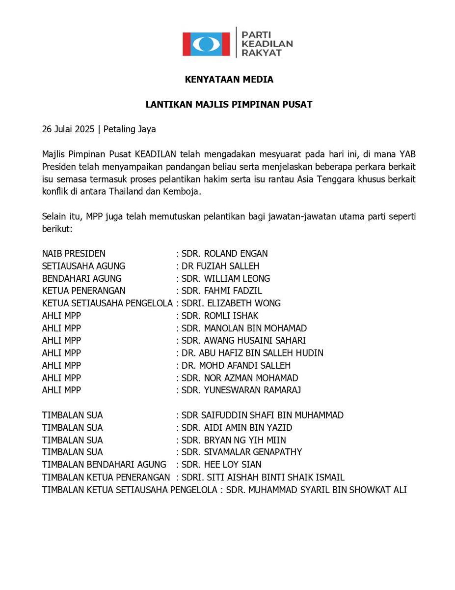 KEADILAN tweet media