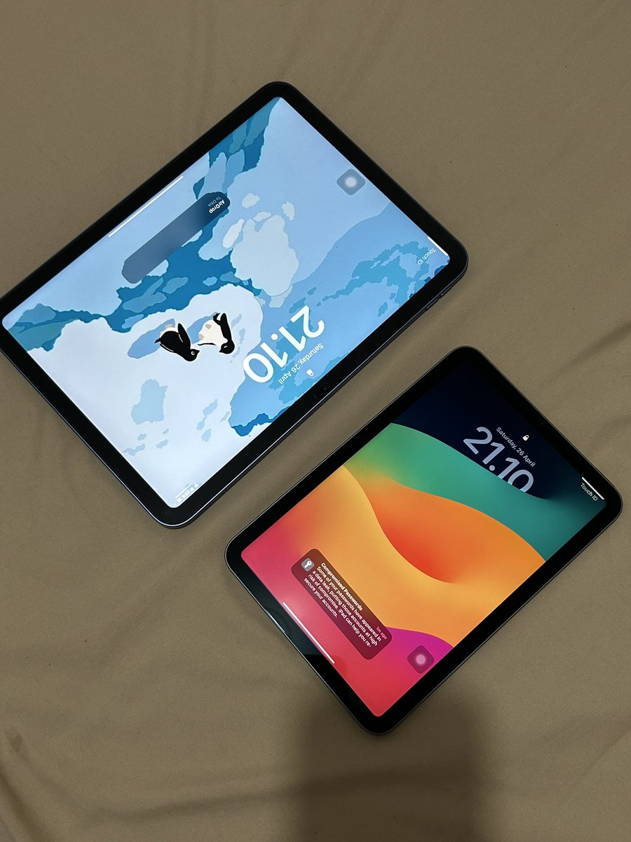 kforkinsley's tweet image. mini review ipad 10 & ipad mini 6, based on experience ✨🤞🏻