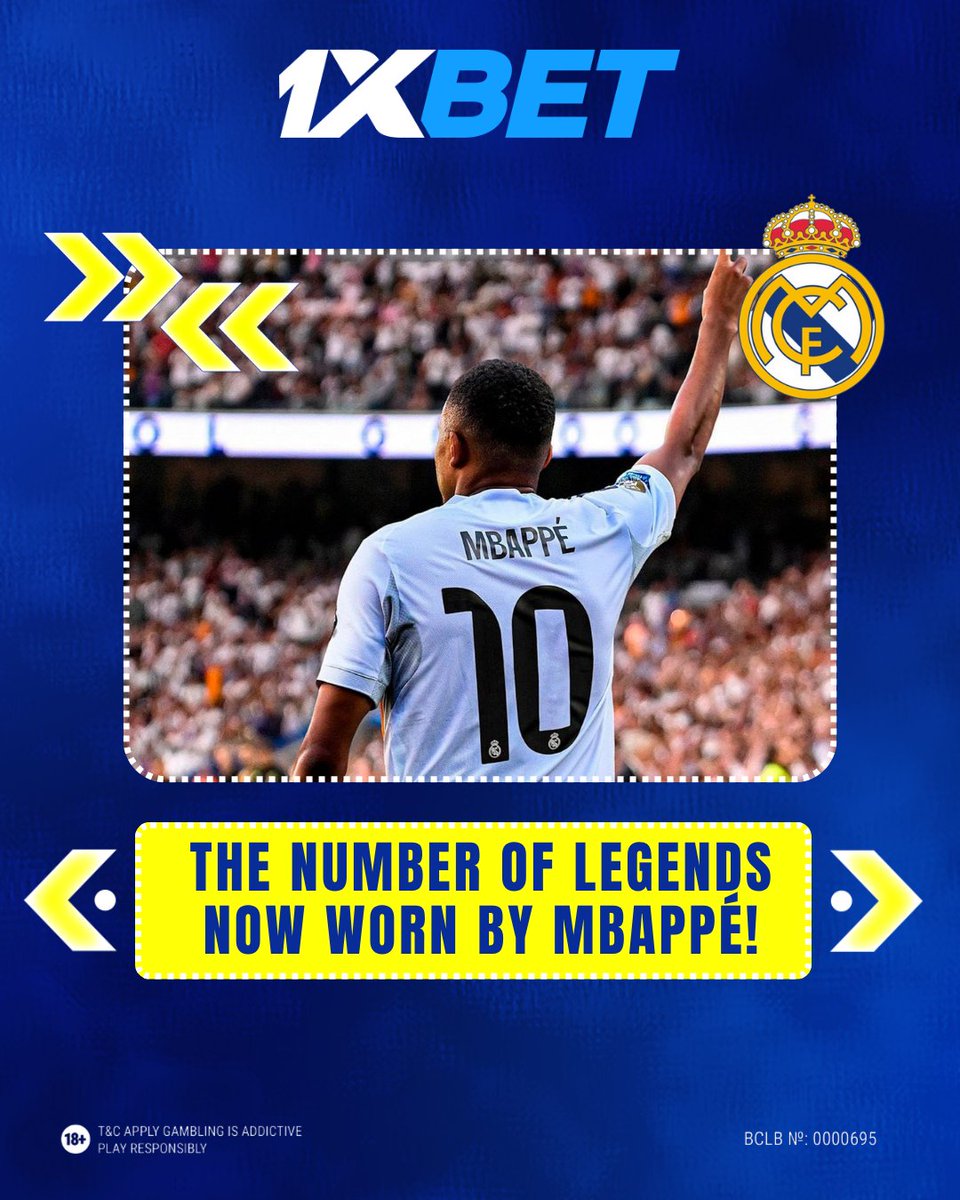 1xbetkenya_'s tweet image. 💯 Mbappé is Real Madrid’s new No. 10.
A new chapter begins at the Bernabéu.
Big number. Big expectations.

#Mbappe #RealMadrid #Number10 #1xBet