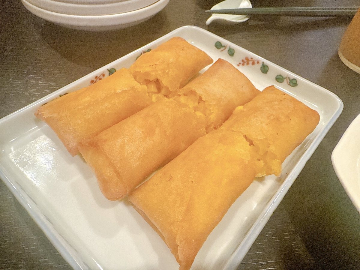 imasaki1024's tweet image. 今日の夜は地元のちょっとゴージャスな中華料理屋へ🤤とうもろこしの春巻きなど、夏らしいメニューを食べられて大満足🌽外食は自分で作れない物を食べられるのが醍醐味🧡美味しかったーーー!!