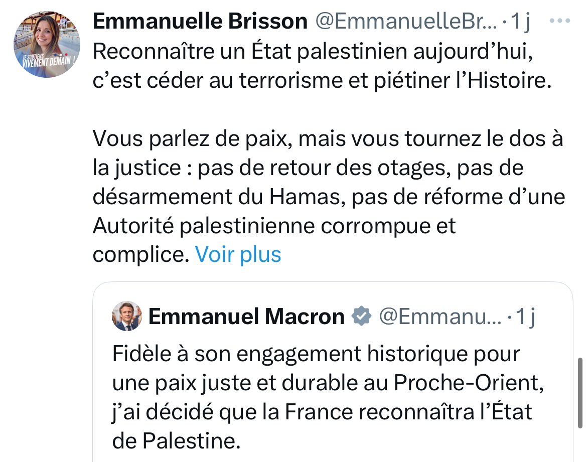 GossipJLR's tweet image. Deux lignes s’affrontent chez les jeunes LR : EB s’oppose fermement à la reconnaissance d’un État palestinien,
TA, lui, s’y montre plus que favorable.
Le conflit israélo-palestinien s’est-il invité dans les rangs LR ?
Chacun campe sur ses positions. L’ambiance est… électrique.