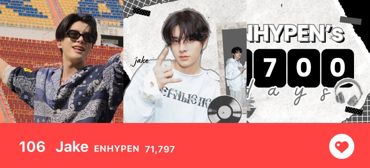 jakepowerhouse's tweet image. ๐จ CHOEAEDOL HOT TIME ๐จ
1๏ธโฃ Log in to claim +30 daily hearts
2๏ธโฃ Post an HD image and URL
3๏ธโฃ Drop daily hearts (Save EH for Jake's CF)
๐ DM us to join our saving team
(DON'T RUIN THE BANNER!)
Complete the task before 11:30PM KSTโ๏ธ
#JAKE #ENHYPEN_JAKE #์ ์ดํฌ #์ํ์ดํ_์ ์ดํฌ