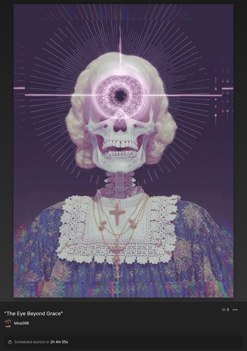 Thank you so much for the love on this piece 🤭💙 
The piece goes live on <a href="/SuperRare/">SuperRare</a> by 3pm today 🤭 

Hope your bags are ready!!!!! LFG 🔥🔥🔥
2hours to go🤭🔥🔥🔥

🔗⬇️