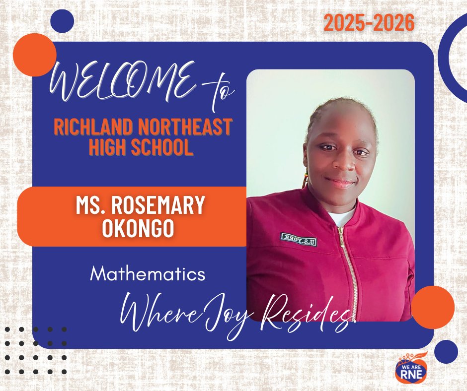 RNECavaliers's tweet image. Welcome to CAV Nation, Ms. Okongo!!! #WhereJoyResides @drmarlonthomas @northeaststugov @Sabrina_suber @richlandtwo