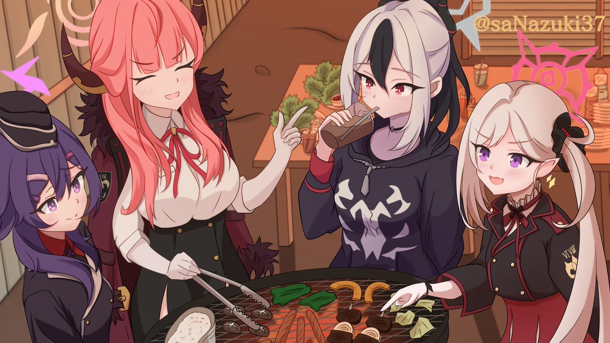 リクエスト頂いたイラスト完成!!

タイトル「夕焼けの中、木の小屋でバーベキューをする便利屋68」

リクエストありがとうございました。

#イラスト #描いてみた
#ブルアカ #便利屋68