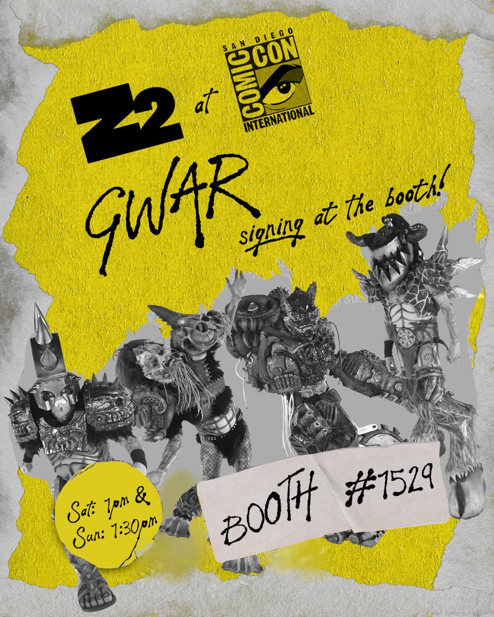 Face our wrath at THE San Diego Comic Con.

Remember, our panel is in room 6DE on Sunday from 3pm-4pm. We will be at booth #1529 on Saturday at 1pm and Sunday at 1:30 pm for signing. Be there or d!3