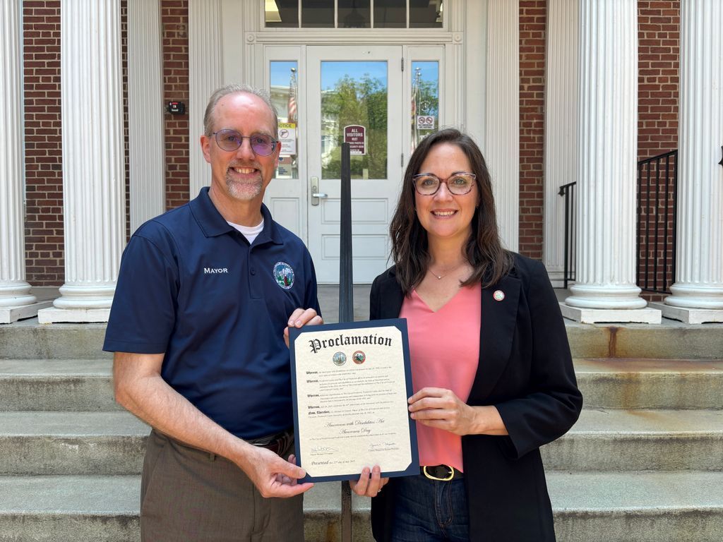 FredCountyExec's tweet image. Today marks the 35th anniversary of the Americans with Disabilities Act (ADA), the first comprehensive civil rights law for individuals with disabilities. Together with Frederick Mayor O'Connor and the community, we reaffirm our commitment to equality and inclusion for all!