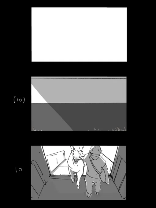 CMのイメージボード勝手に描いて提出したら、コンテ演出やれるようになった絵② 