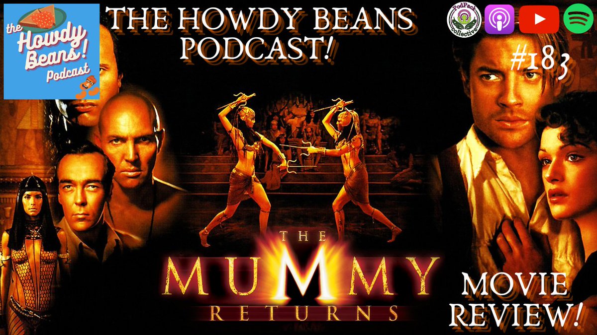 Howdy beans! #TheMummy has Returned from the sands to take the power of the #scorpionking to lead Anubis army across the world it's up to Rick O'Connell to stop Imhotep before he succeeds in his plan! 

Listen to my review of #Themummyreturns now below 👇👇 on Spotify! Enjoy 🏜