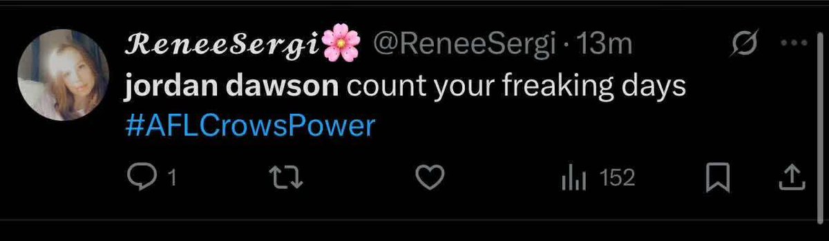 Renee Sergi, you’re not a nice human being. 

Screenshot for the inevitable #dirtydelete