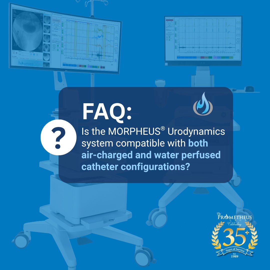 ANSWER: Yes, MORPHEUS® supports both 
air-charged and water-perfused catheter configurations for clinical flexibility.
 
#Urodynamics, #UrodynamicsEquipment #UDS #urologist #urogynecologist #OBGYN