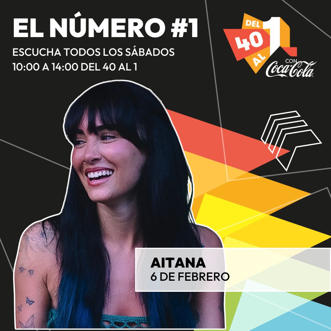 Del40al1_es's tweet image. 💙¡Por primera vez con su “Cuarto Azul”, Aitana se hace con el #1 de esta semana junto a su “6 de Febrero”!
⚡“Porque todavía te quiero...” qué temazo. ¡Enhorabuena! #Del40al1CocaCola
