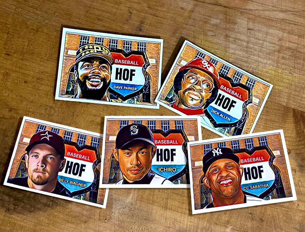 CardsCigarbox's tweet image. Hall of Fame set. 
$5 ea or all for $18 
Msg to order