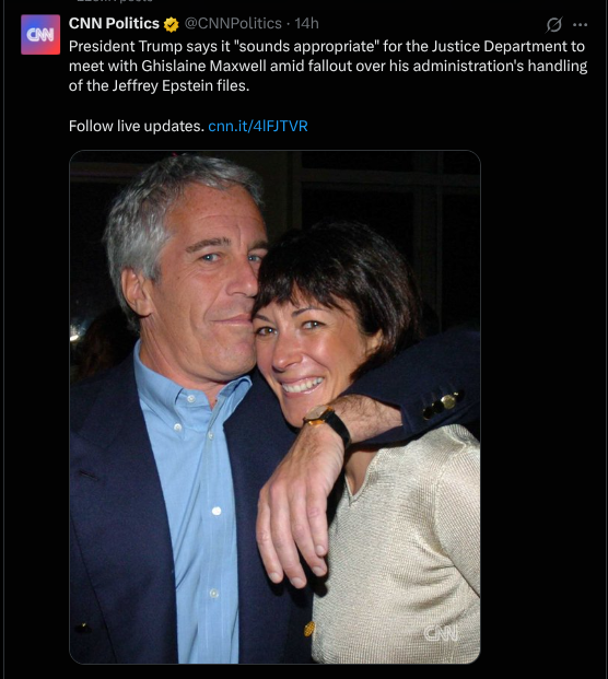 thedullahan2025's tweet image. It's likely that NOBODY associated with Epstein will EVER face justice. Hence to onus is on someone with a conscience to release the Epstein list. Not the list of his associates, but the list of those who the DOJ have video evidence of raping children but refuse to prosecute!