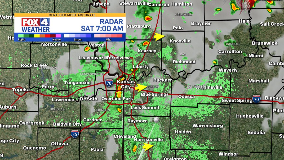 JacobLanierWx's tweet image. 7:00 AM - Still a few quick spotty downpours this morning along with patchy fog! I'm tracking when we clear out & temperatures climb on @fox4kc. #KCwx #MOwx #KSwx