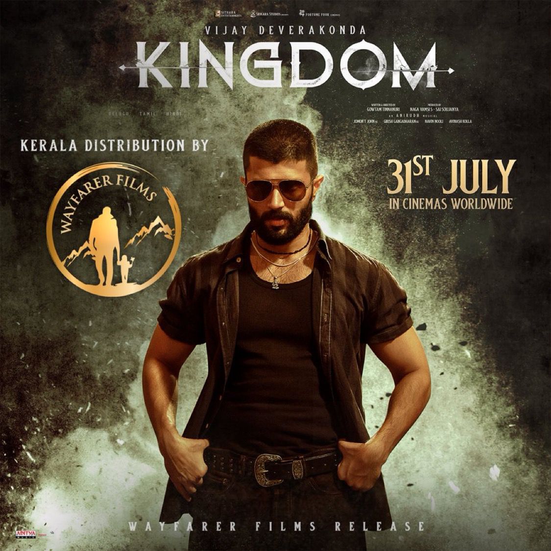 Kkdtalkies's tweet image. "Get Ready Kerala! #VijayDeverakonda's most awaited film #Kingdom is coming to a theater near you on July 31, 2025, presented by Wayfarer Films! Mark your calendars and stay tuned for more updates!"
#KingdomOnJuly31st 🔥
@TheDeverakonda @SitharaEnts
