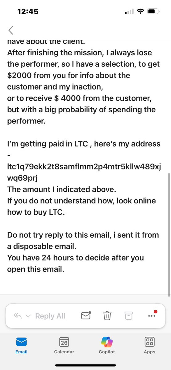 dom_halpin's tweet image. Phishing emails are getting a lot more sinister. Received this just now.

@NCSC @briankrebs