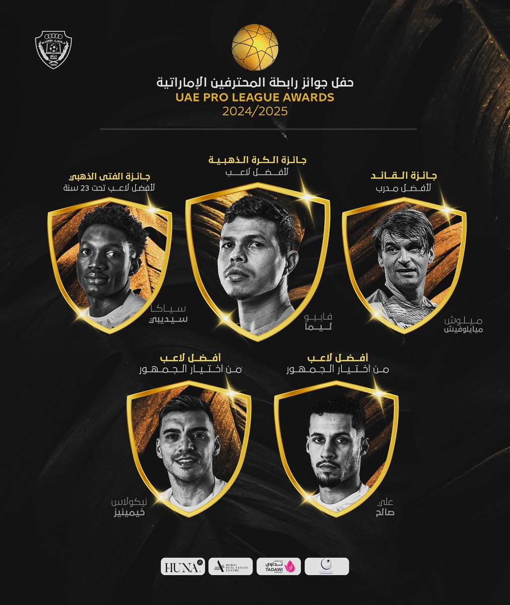 AlWaslSC's tweet image. نجوم الوصل بالموسم الماضي يتنافسون على جوائز رابطة المحترفين عن موسم 24/25 💫

•⁠  ⁠مدربنا السابق السيد ميلوش ميلوييفيتش
•⁠  ⁠فابيو ليما
•⁠  ⁠سياكا سيديبي
•⁠  ⁠علي صالح 
•⁠  ⁠نيكولاس خيمينيز 

للتصويت 🗳️ اضغط على الرابط التالي 👇🏻
uaeproleague.ae/ar

للتعرف على…