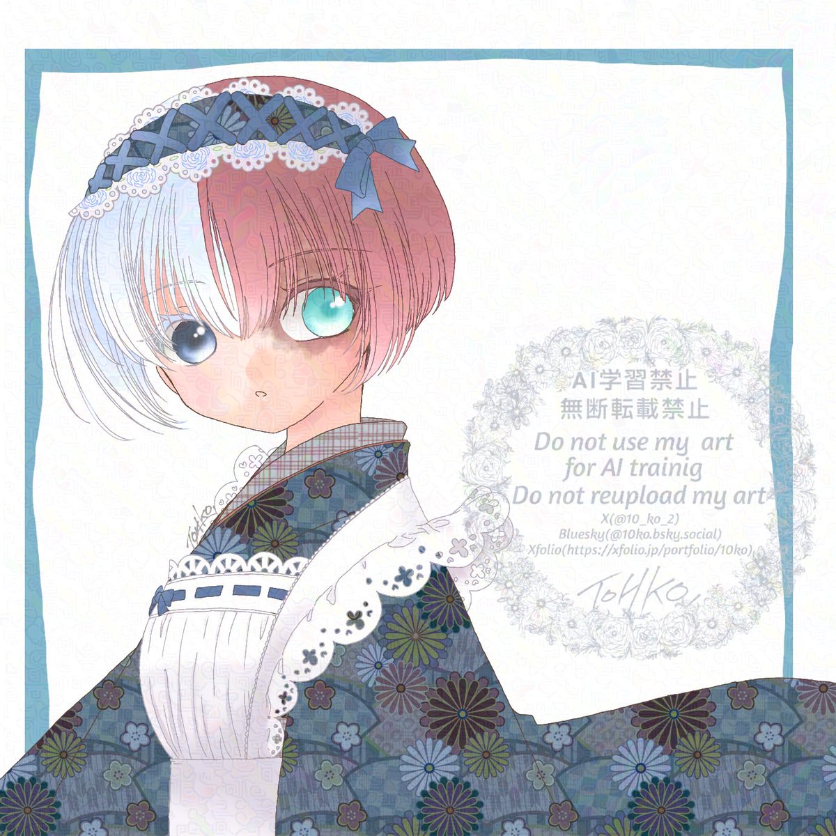 10_ko_2's tweet image. 和メイドにょた🍰くんちゃん。
WM無しはいつも通りXfolioに。
xfolio.jp/portfolio/10ko…