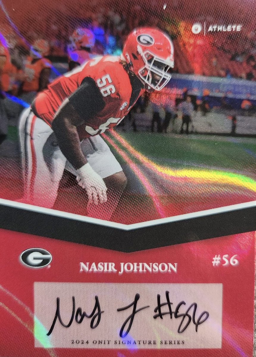 Dublin City Schools (@dcsirish) on Twitter photo 20 Days! โ๏ธ๐
Local historian Scott Thompson found an โ๏ธ ๐ in his football cards. Check out our own Nas Johnson in his first sports card of hopefully many. So proud of you, Nas! ๐โ๏ธ๐๐ถ
#dawgsontop #GoDogs #sicem #woofwoofwoof
<a href="/SEWingTClinic/">Roger Holmes</a> <a href="/KirbySmartUGA/">Coach Kirby Smart</a> <a href="/GPBsports/">GPB Sports</a> 20 Days! โ๏ธ๐
Local historian Scott Thompson found an โ๏ธ ๐ in his football cards. Check out our own Nas Johnson in his first sports card of hopefully many. So proud of you, Nas! ๐โ๏ธ๐๐ถ
#dawgsontop #GoDogs #sicem #woofwoofwoof
<a href="/SEWingTClinic/">Roger Holmes</a> <a href="/KirbySmartUGA/">Coach Kirby Smart</a> <a href="/GPBsports/">GPB Sports</a>
