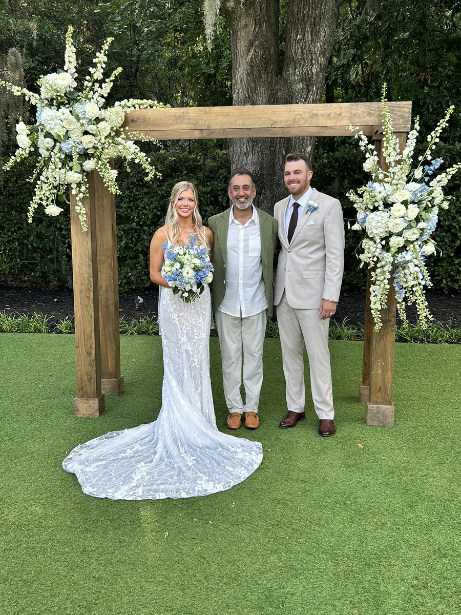 A true honor of a lifetime to officiate wedding ceremony for Aaron and Reagan.