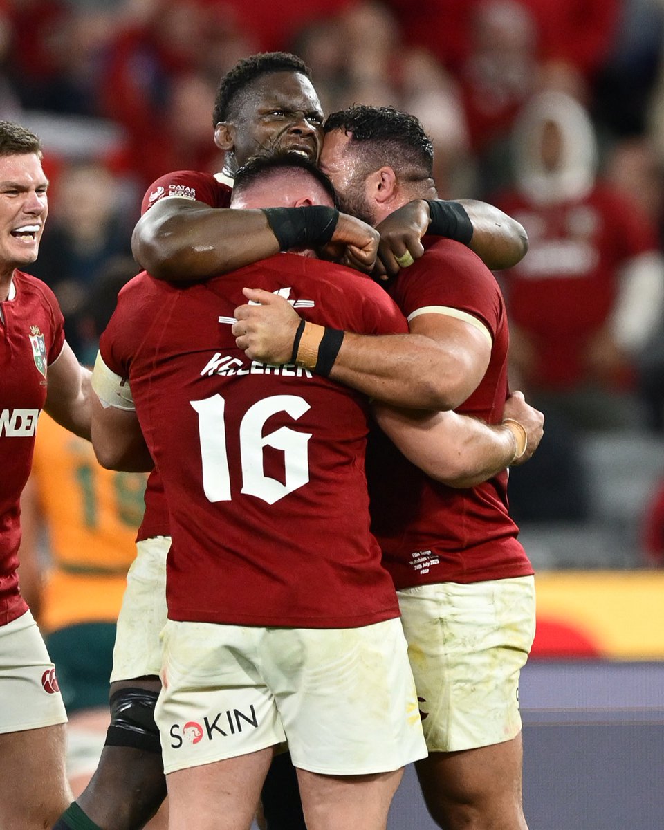 premrugby's tweet image. Test series winners 🔥🦁
The British & Irish Lions get the job done at the MCG 🫡
#Lions2025 | #PremRugby