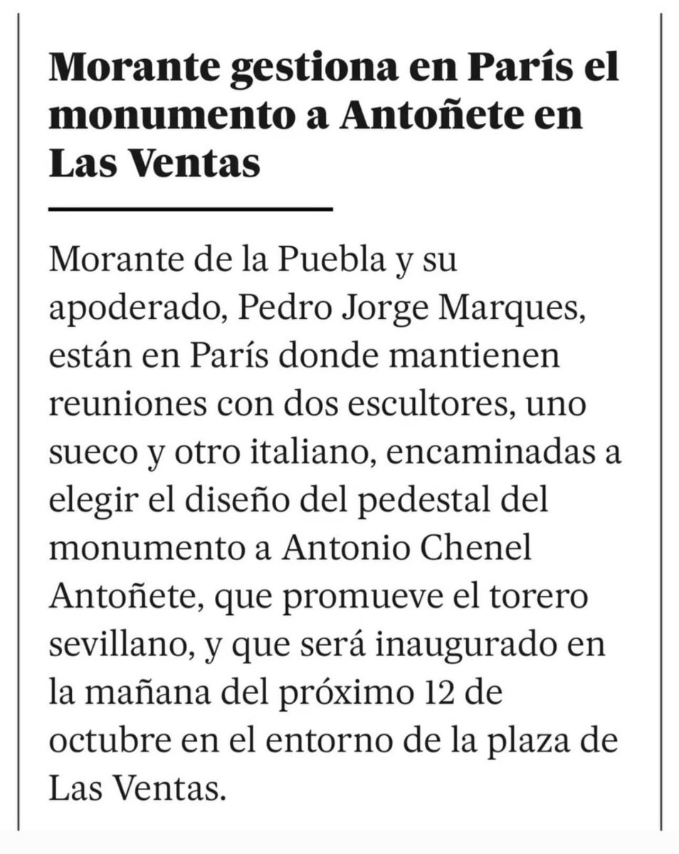 Ser figura. Los vetos y las tonterías para otros.