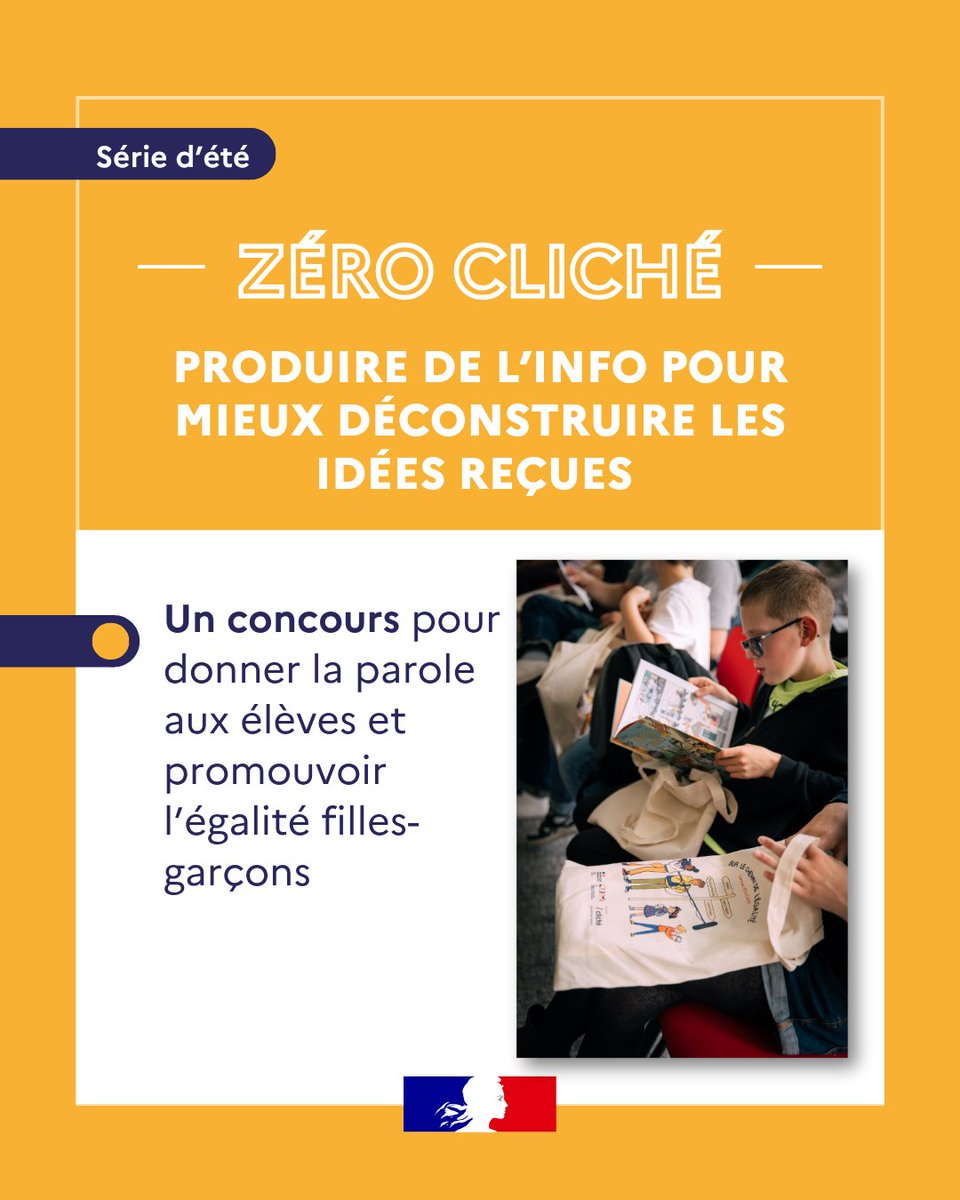 ✍ Produire pour mieux comprendre

Et si vos élèves devenaient apprentis journalistes pour questionner les stéréotypes de genre ? Avec le concours #ZéroCliché, ils enquêtent, écrivent, filment ou enregistrent pour promouvoir l’égalité filles-garçons. 

👉 swll.to/ZQbCy
