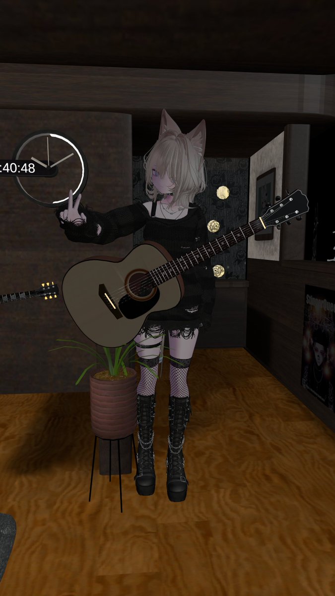 Ethan_for_vr's tweet image. サプライズモデリング載せ忘れてた💦
初アコギでした😊
#VRC #VRChat #modeling #blender #unity #改変