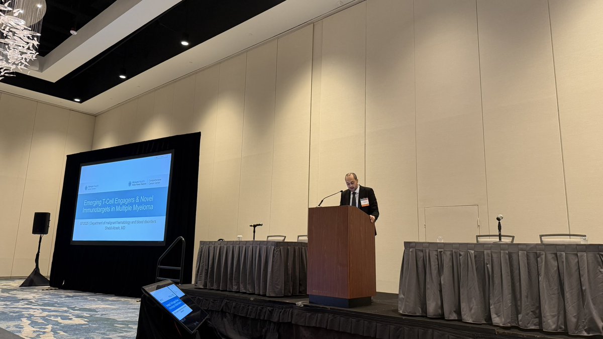 Abdallah81MD's tweet image. Starting Now Dr. Kort from @KUcancercenter moderating PCD session at National #ICE_T #mmsm #MedEd #myeloma #MedTwitter #USMIRC @USMIRCNEWS @OncoAlert #سرطان_الدم #المايلوما @CancerNetwrk