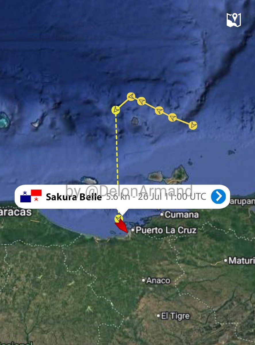 DelonArmand's tweet image. Venezuela #tankers
SAKURA ADVANCE arrived at the port of Jose, #Venezuela from Rotterdam, NL, she will load Methanol a derivative without sanctions produced by PDVSA/ENI/MITSUBISHI
The Venezuelan far-left dictatorship making clean money.🤔
#oilandgas