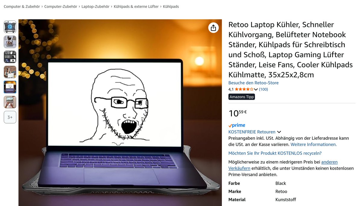 ahoi_polloi's tweet image. "Mach maln aktuelles Produktbild für den Laptopständer" - "Aktuell ok got it"