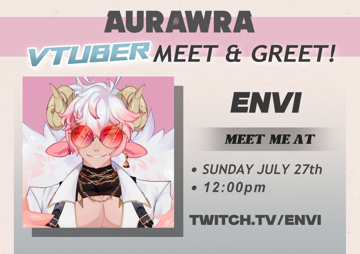 Envi_vt's tweet image. Your guild leader is out and about ๐๐บ
Meet me at @Aurawra_con:
๐๏ธ Sunday July 27
๐ 12PM AEST
Huge shoutout to Aurawra Con for making this so special ๐ค