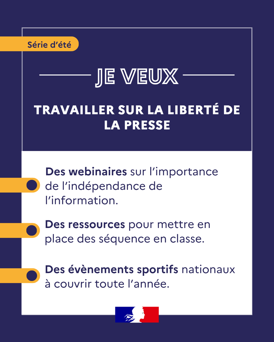 Travailler la liberté de la presse en #EducMédiasInfo

Indépendance, pressions sur les journalistes, conditions d’exercice en temps de guerre : le CLEMI met à disposition des ressources, webinaires et séquences pédagogiques pour comprendre ces enjeux.

👉 swll.to/L7wNj