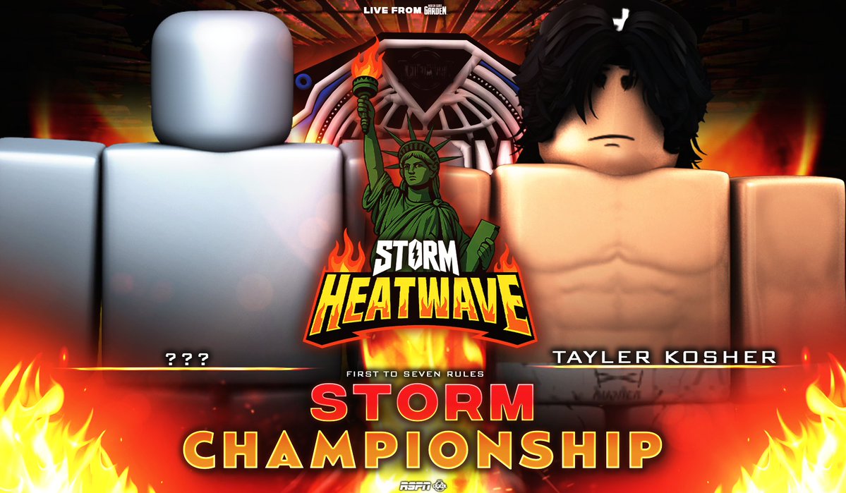 MAIN EVENT.🔥

With <a href="/AceAroshi/">Aroshi Tanahashi</a>  forced to vacate the title, <a href="/taylerkosher/">TC42</a>  stands ready to fight for the vacant STORM Championship at HEATWAVE… but his opponent remains a mystery.

 LIVE from the Garden, TONIGHT. 2 PM ET.

#OPRWSTORM2025 #STORMHEATWAVE
