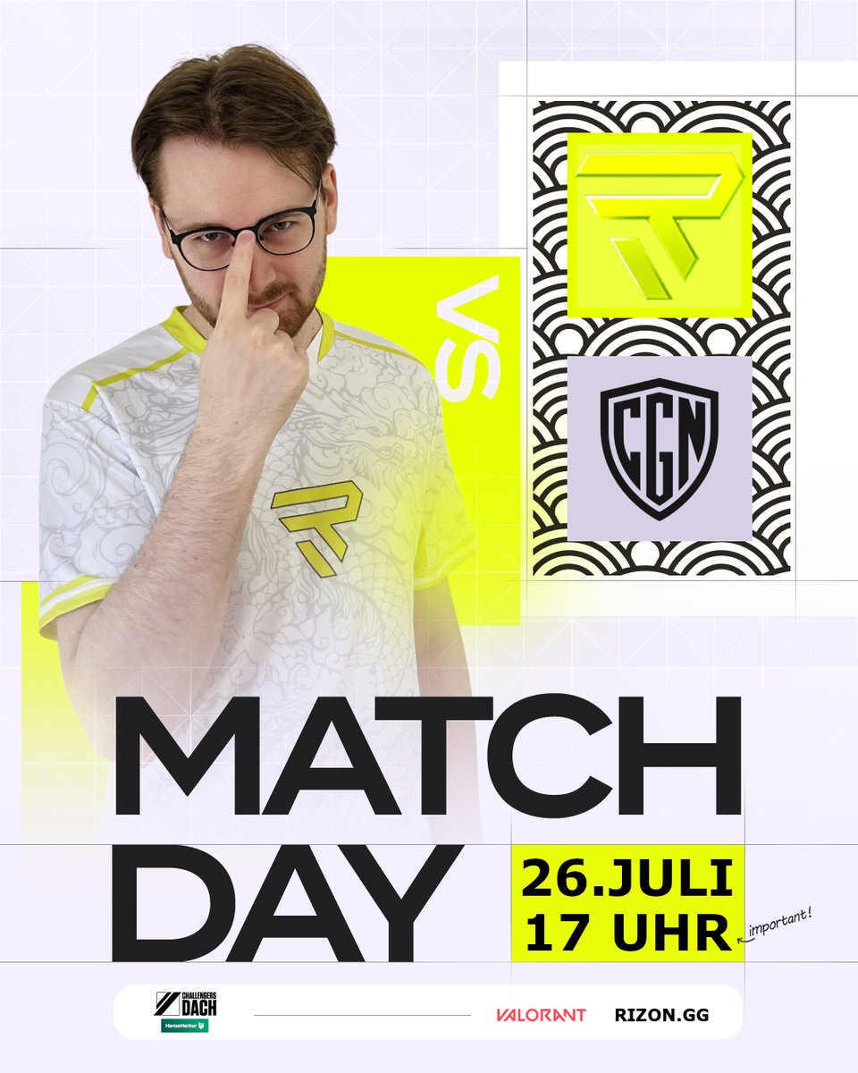 RIZONDOTGG's tweet image. PLAYOFFS START IN DER
✨ @valleague_dach ✨
🆚 @cgnesportsgg
⏰ 17:00 Uhr
📺 Watchparty bei:
@minaakio & @realtitanthea
#tothehoRIZON 🦺💛