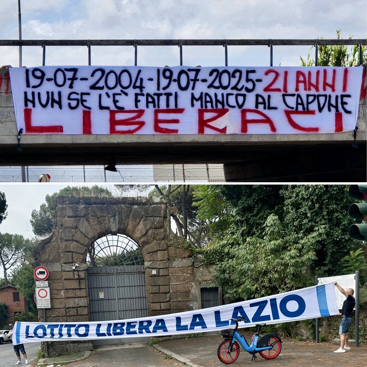 GiGiSSLazio's tweet image. Villa San Sebastiano e Ciampino.
Sabato omologato.
La protesta continua.
#Lazio #Lotito #Lotitovattene